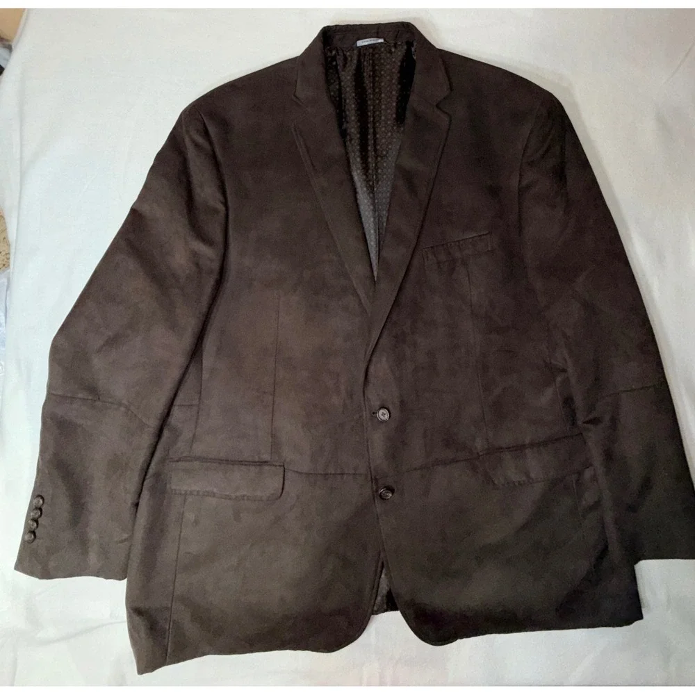 Ralph Lauren Blazer Mens 52L Brown  Faux Suede Sport Coat Dillard's